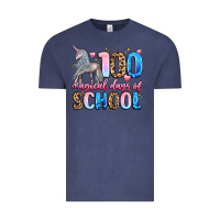 Vintage Denim 100 magical days of school Vintage Tee - LillyAllenDesigns