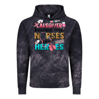 Cloud Black caregiver because nurses need heroes Vintage Hoodie - LillyAllenDesigns