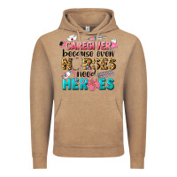 Vintage Coffee caregiver because nurses need heroes Vintage Hoodie - LillyAllenDesigns