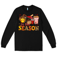 Black tis the season softball Long Sleeve Tee - Jasminsmagicworld