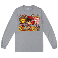 Heather Grey tis the season softball Long Sleeve Tee - Jasminsmagicworld