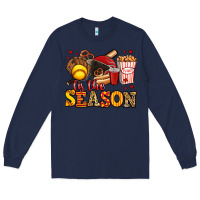 Navy tis the season softball Long Sleeve Tee - Jasminsmagicworld