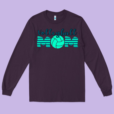 Volleyball Mom Long Sleeve Tee Designed By Bettercallsaul