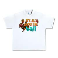 White It's All About The Ball Urban Heavy Tee - LillyAllenDesigns