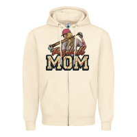 Sandshell Baseball mom Zipper Hoodie - HowdyJamesFarm