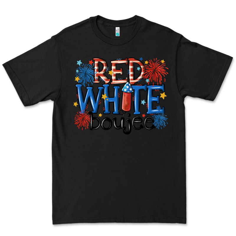 Red White Boujee Premium Tee by MaliasSmallBusiness | Teevron