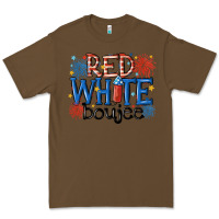 Cacao red white boujee Premium Tee - MaliasSmallBusiness