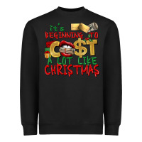 Black It's beginning to cost a lot like Christmas Heavyweight Sweatshirt - NancyCooperArtShop