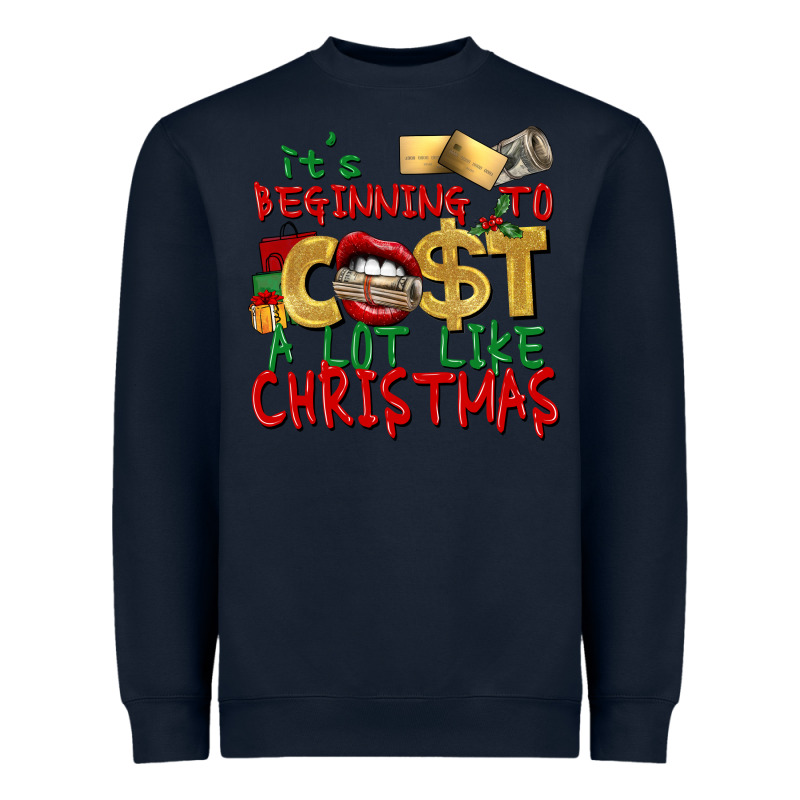 It's Beginning To Cost A Lot Like Christmas Heavyweight Sweatshirt by NancyCooperArtShop | Teevron