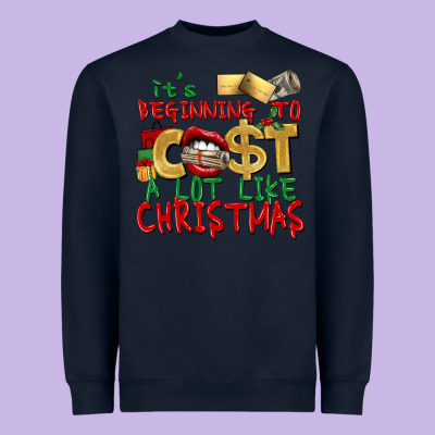 It's Beginning To Cost A Lot Like Christmas Heavyweight Sweatshirt Designed By Nancycooperartshop