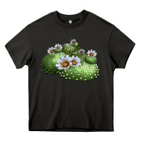Asphalt blossfeldia cactus Heavy Core Tee - LillyAllenDesigns