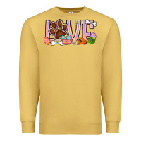 Antique Gold Easter love dog paw Premium Sweatshirt - BundleAndBundleShop