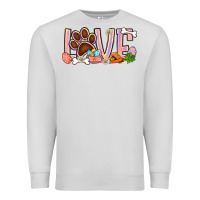 Dove Grey Easter love dog paw Premium Sweatshirt - BundleAndBundleShop