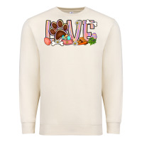 Sandshell Easter love dog paw Premium Sweatshirt - BundleAndBundleShop