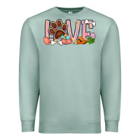 Seafoam Easter love dog paw Premium Sweatshirt - BundleAndBundleShop