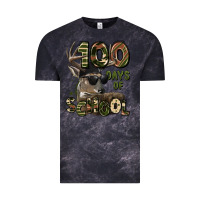 Cloud Black 100 days of school hunting deer Vintage Tee - LillyAllenDesigns
