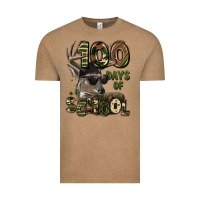 Vintage Coffee 100 days of school hunting deer Vintage Tee - LillyAllenDesigns
