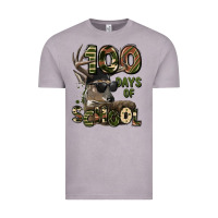 100 Days Of School Hunting Deer Vintage Tee | Teevron