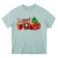 Arona Christmas coffee cups with gift and Christmas tree Heavy Core Tee - AdoDesignShop