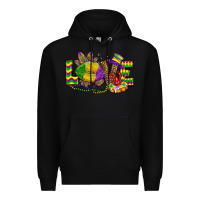 Black love lips mardi gras Premium Hoodie - OliviaCreatesArt