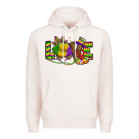 Pale Pink love lips mardi gras Premium Hoodie - OliviaCreatesArt