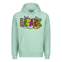 Seafoam love lips mardi gras Premium Hoodie - OliviaCreatesArt