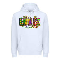 White love lips mardi gras Premium Hoodie - OliviaCreatesArt