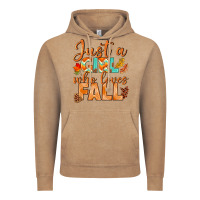 Vintage Coffee just a girl who loves fall Vintage Hoodie - BundleAndBundleShop
