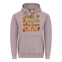 Vintage Zinc just a girl who loves fall Vintage Hoodie - BundleAndBundleShop