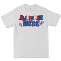 Dove Grey american dude Premium Tee - MaliasSmallBusiness