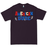 Plum american dude Premium Tee - MaliasSmallBusiness