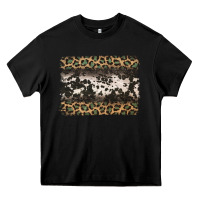 Black leopard cowhide pattern background Heavy Core Tee - Jasminsmagicworld