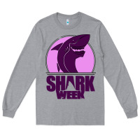 Heather Grey shark Week Long Sleeve Tee - Bettercallsaul