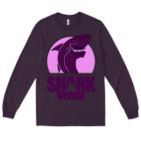 Plum shark Week Long Sleeve Tee - Bettercallsaul