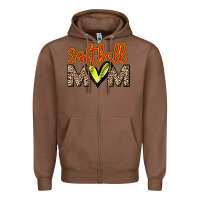 Chestnut Softball mom Zipper Hoodie - HowdyJamesFarm