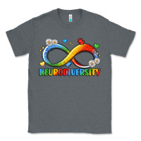 Charcoal Heather neurodiversity Classic Tee - LillyAllenDesigns