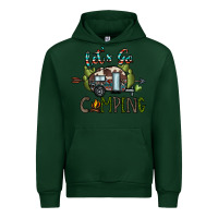 Forest Green let's go camping Urban Hoodie - CowhideDigitalArt