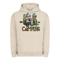 Pigment French Oak let's go camping Urban Hoodie - CowhideDigitalArt