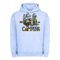 Pigment Grape Ice let's go camping Urban Hoodie - CowhideDigitalArt
