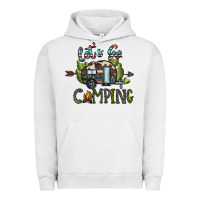 Pigment Lunar Rock let's go camping Urban Hoodie - CowhideDigitalArt