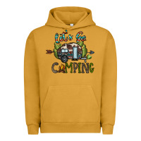 Pigment Peanut Butter let's go camping Urban Hoodie - CowhideDigitalArt