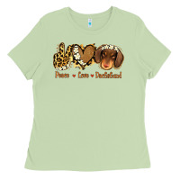 Matcha Peace Love Dachshund Ladies Tee - Jasminsmagicworld