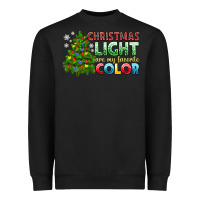 Black Christmas light are my favorite color Heavyweight Sweatshirt - NancyCooperArtShop