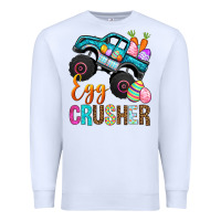 White Egg Crusher Premium Sweatshirt - BundleAndBundleShop