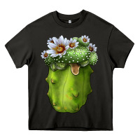 Asphalt blossfeldia cacti Heavy Core Tee - LillyAllenDesigns