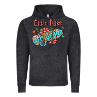 Vintage Black little miss sixth grade Vintage Hoodie - RanaPortraitStore