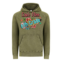 Vintage Olive little miss sixth grade Vintage Hoodie - RanaPortraitStore