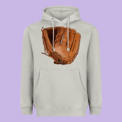 Baseball Glove Heavyweight Hoodie Designed By Fadigitalartstudio