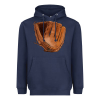 Navy baseball glove Heavyweight Hoodie - FaDigitalArtStudio