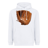 White baseball glove Heavyweight Hoodie - FaDigitalArtStudio